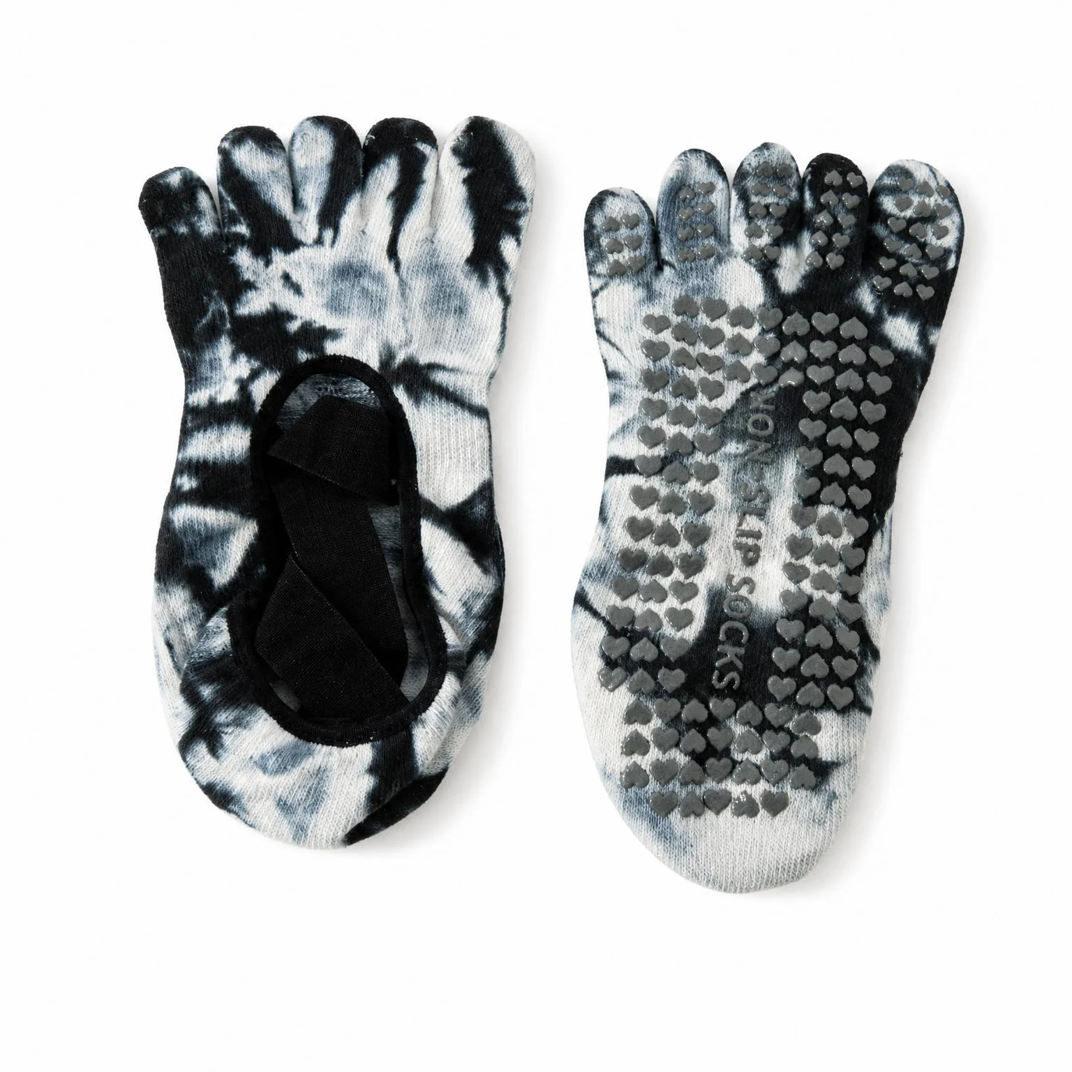 Black Five-Finger Yoga Pilates Socks